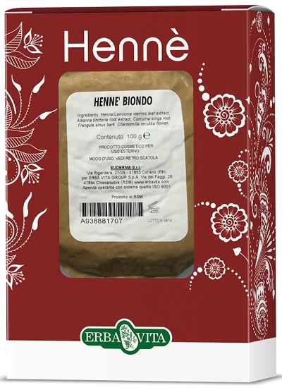 HENNE COLORANTE CAPELLI BIONDO 100 G - Newepa Srl