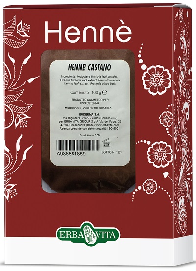 HENNE COLORANTE CAPELLI CASTANO 100 G - Newepa Srl