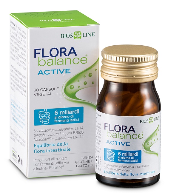 BIOSLINE FLORABALANCE ACTIVE 30 CAPSULE VEGETALI - Newepa Srl