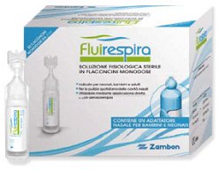 FLUIRESPIRA SOLUZIONE FISIOLOGICA STERILE 30 FLACONCINI MONODOSE DA 5ML - Newepa Srl