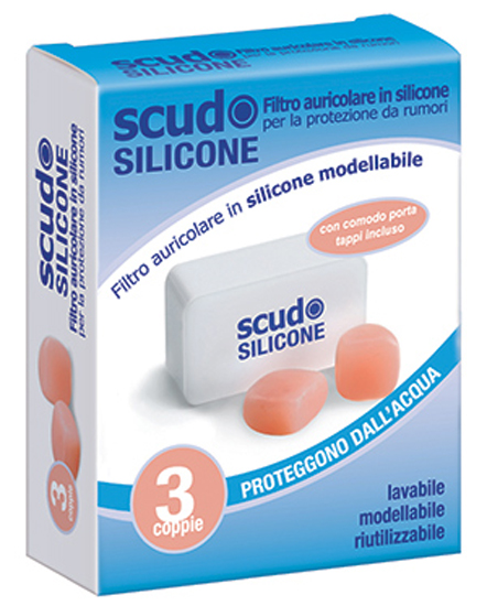 TAPPO AURICOLARE EARPLUG SCUDO IN SILICONE 3 COPPIE 6 PEZZI ARTICOLO 7EN091 - Newepa Srl