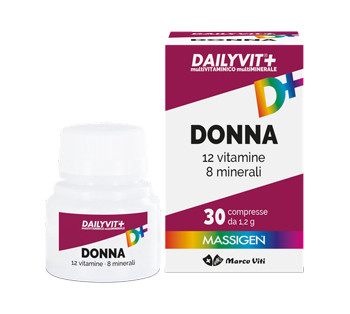 DAILYVIT+ DONNA MULTIVITAMINICO E MULTIMINERALE 30 COMPRESSE RIVESTITE - Newepa Srl