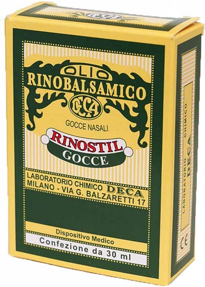 RINOSTIL GOCCE NASALI FLACONE 30ML OLIO RINOBALSAMICO PER LAPROTEZIONE DELLA MUCOSA NASALE E LA PULIZIA DELLE FOSSE NASALI - Newepa Srl