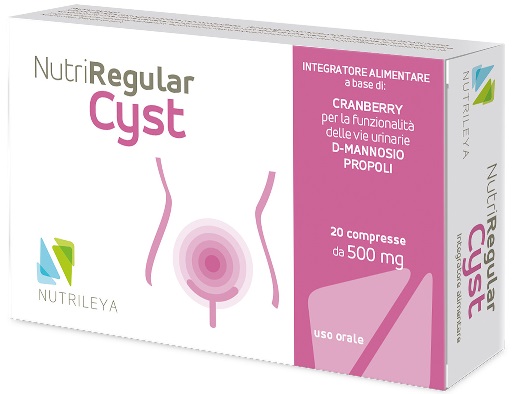 NUTRIREGULAR CYST 20 CAPSULE 500 MG - Newepa Srl