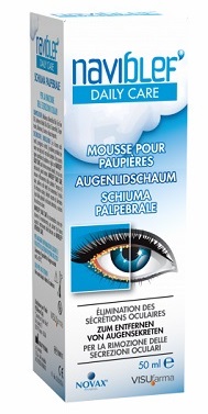 NAVIBLEF DAILY CARE SCHIUMA PER RIMOZIONE SECREZIONI OCULARI DA PALPEBRE E CIGLIA 50 ML - Newepa Srl