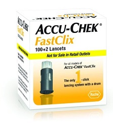 LANCETTE PUNGIDITO ACCU-CHEK FASTCLIX 100 + 2 PEZZI - Newepa Srl