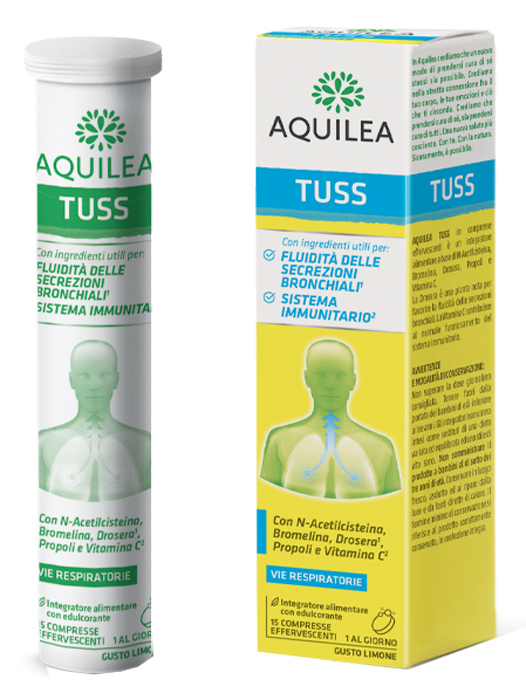 AQUILEA TUSS 15 COMPRESSE EFFERVESCENTI 90 G - Newepa Srl