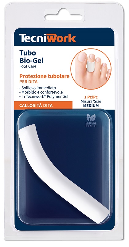 BIOGEL FASCETTA TUBOLARE GEL DITA PIEDI MEDIUM 1 PEZZO - Newepa Srl