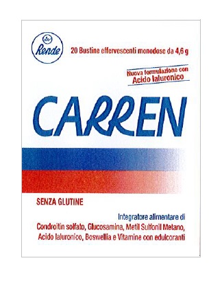 CARREN 20 BUSTINE EFFERVESCENTI MONODOSE DA 4,6 G L'UNA - Newepa Srl