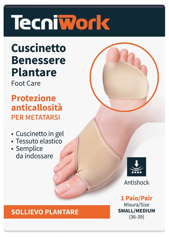 BENESSERE PLANTARE CUSCINETTO SMALL/MEDIUM 1 PAIO - Newepa Srl