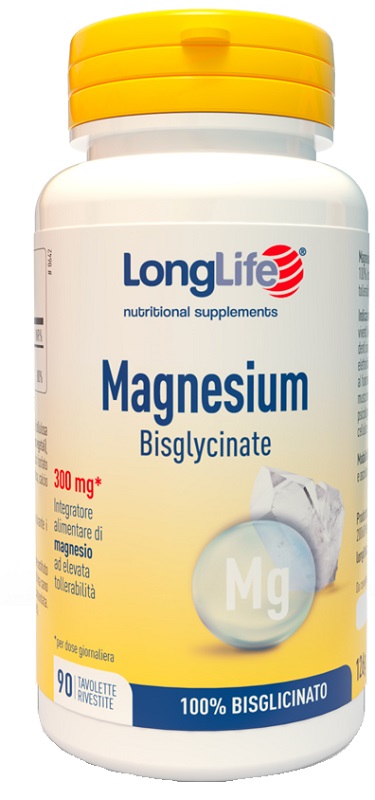 LONGLIFE MAGNESIUM BISGLYCINATE 90 TAVOLETTE - Newepa Srl