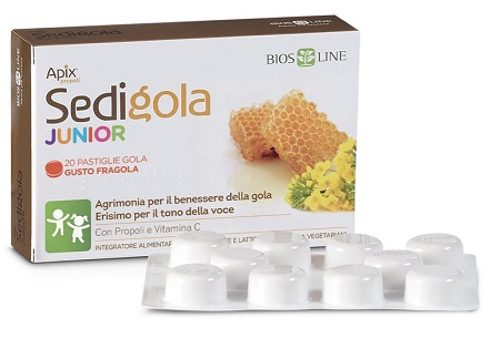 APIX PROPOLI SEDIGOLA JUNIOR FRAGOLA 20 PASTIGLIE BIOSLINE - Newepa Srl