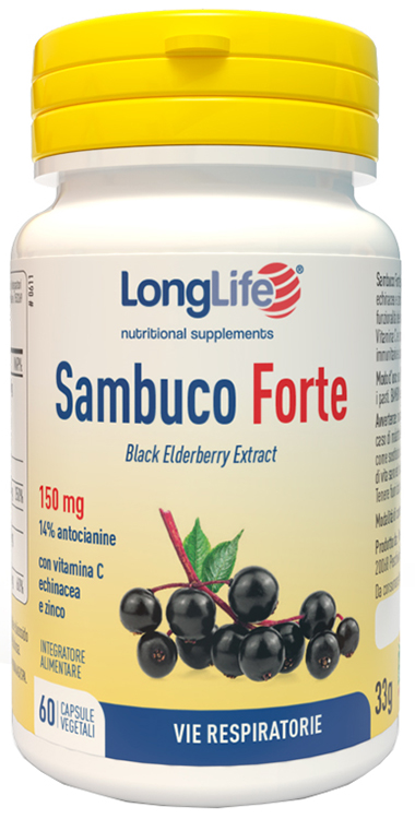 LONGLIFE SAMBUCO FORTE 60 CAPSULE VEGETALI - Newepa Srl