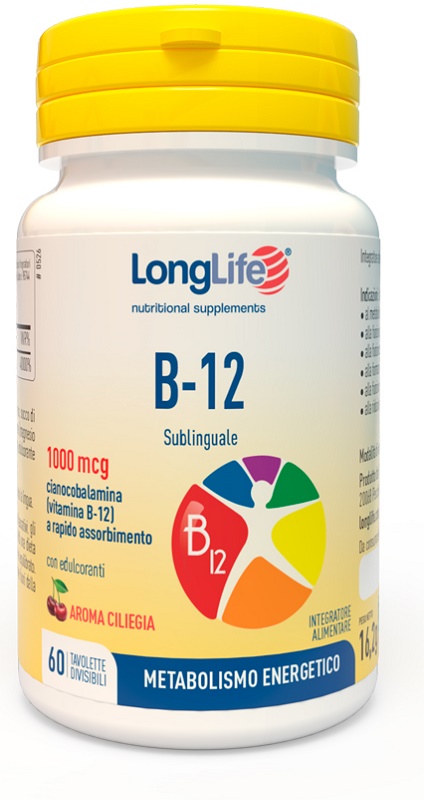 LONGLIFE B12 1000 MCG 60 TAVOLETTE - Newepa Srl