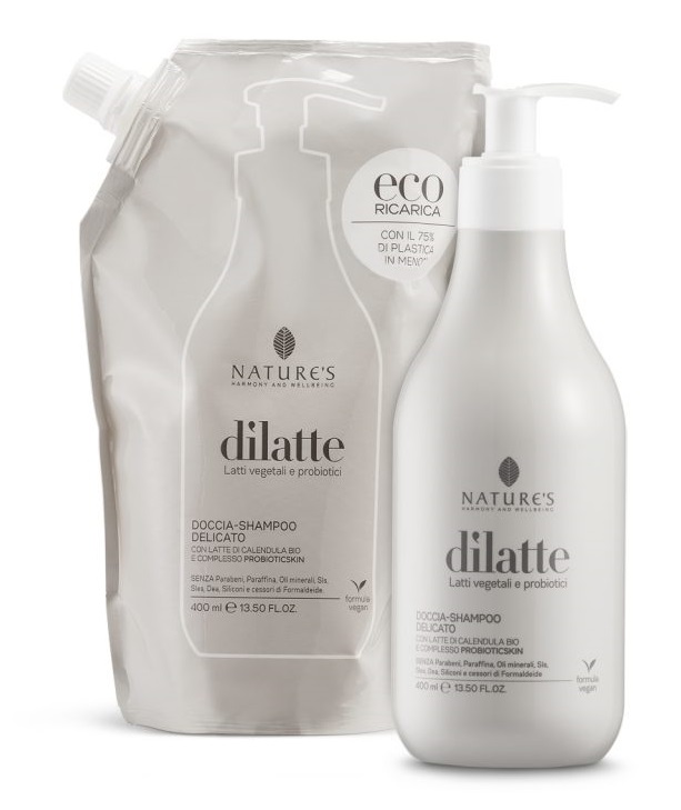 NATURE'S DILATTE DOCCIASHAMPOO RICARICA 400 ML - Newepa Srl