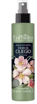 EUPHIDRA ACQUA PROFUMATA CILIEGIO IN FLACONE CON ETICHETTA POMPA SPRAY - Newepa Srl