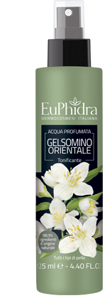 EUPHIDRA ACQUA PROFUMATA GELSOMINO IN FLACONE CON ETICHETTA POMPA SPRAY - Newepa Srl