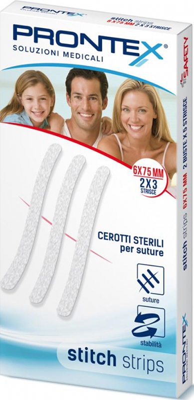 PRONTEX STITCH STRIPS 6X75 10 PEZZI - Newepa Srl