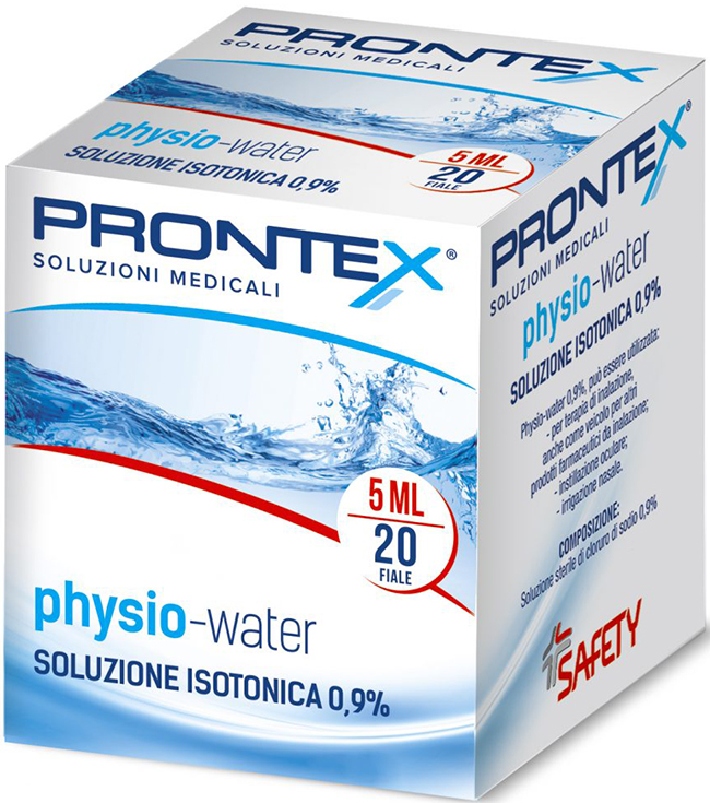 SOLUZIONE FISIOLOGICA PRONTEX PHYSIO ISOTONIC 20 FIALE DA 5 ML - Newepa Srl