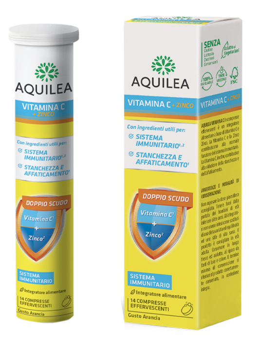 AQUILEA VITAMINA C 14 COMPRESSE EFFERVESCENTI - Newepa Srl