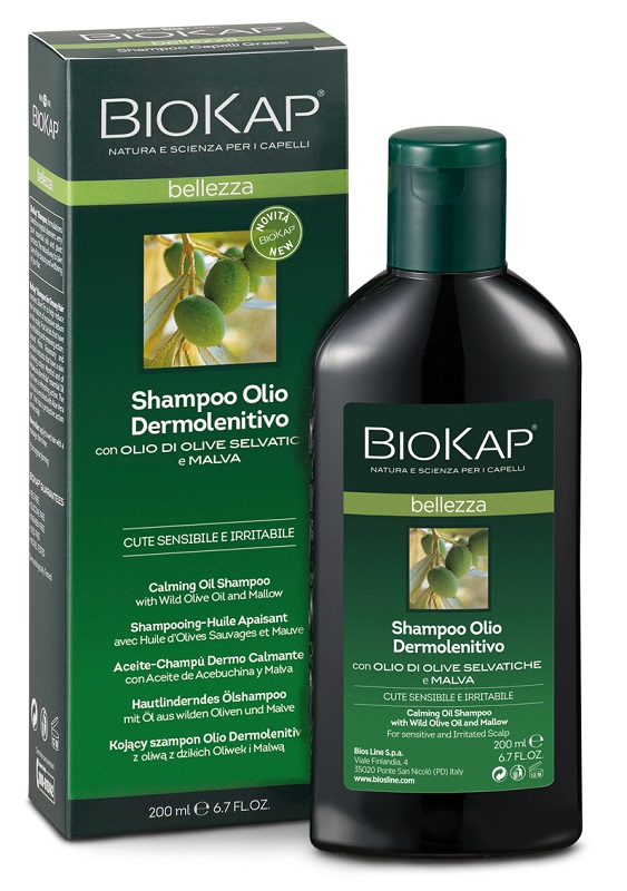 BIOKAP BELLEZZA SHAMPOO OLIO DERMOLENITIVO 200 ML BIOSLINE - Newepa Srl