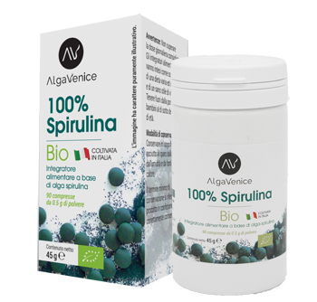 ALGAVENICE 100% SPIRULINA BIO 90 COMPRESSE - Newepa Srl
