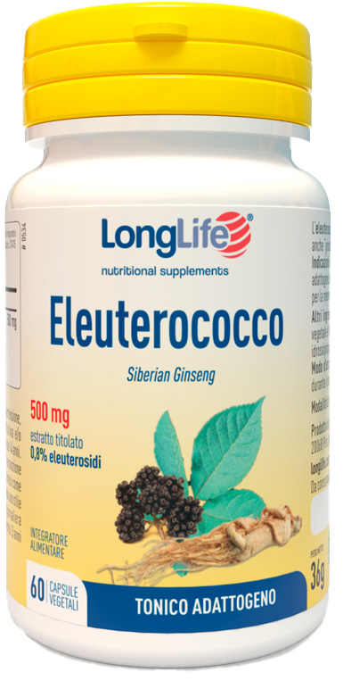 LONGLIFE ELEUTEROCOCCO 0,8% 60 CAPSULE 500MG - Newepa Srl