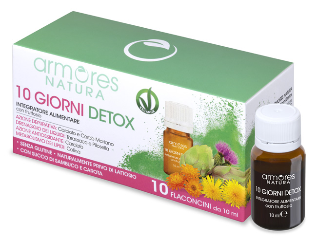 ARMORES NATURA 10 GIORNI DETOX 10 FLACONCINI DA 10 ML - Newepa Srl