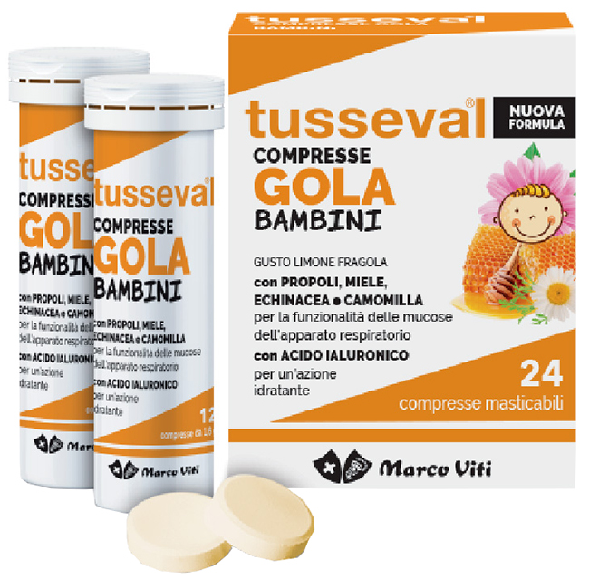 TUSSEVAL GOLA BAMBINI 24 COMPRESSE - Newepa Srl