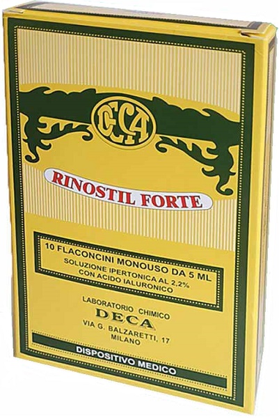 RINOSTIL FORTE SOLUZIONE IPERTONICA 10 FLACONCINI MONOUSO DA 5 ML - Newepa Srl