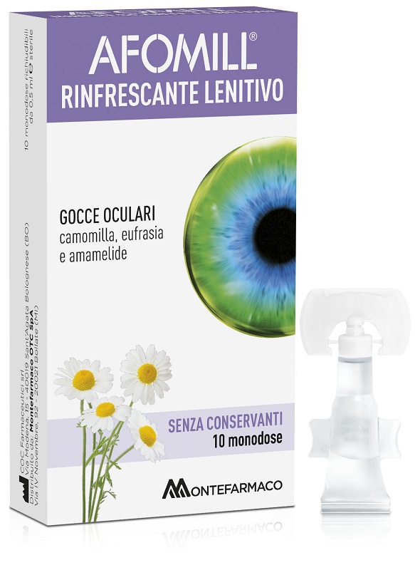 AFOMILL RINFRESCANTE SENZA CONSERVANTI 10 FIALE DA 0,5 ML - Newepa Srl
