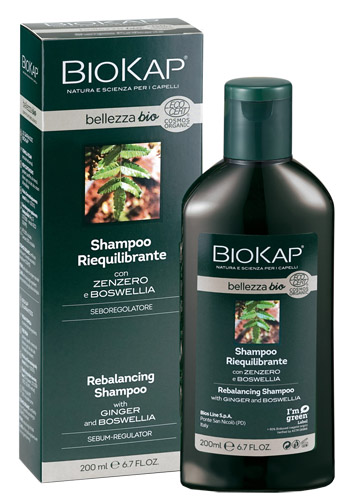 BIOKAP BELLEZZA BIO SHAMPOO RIEQUILIBRANTE COSMOS ECOCERT 200 ML BIOSLINE - Newepa Srl