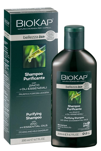 BIOKAP BELLEZZA BIO SHAMPOO PURIFICANTE COSMOS ECOCERT 200 ML BIOSLINE - Newepa Srl