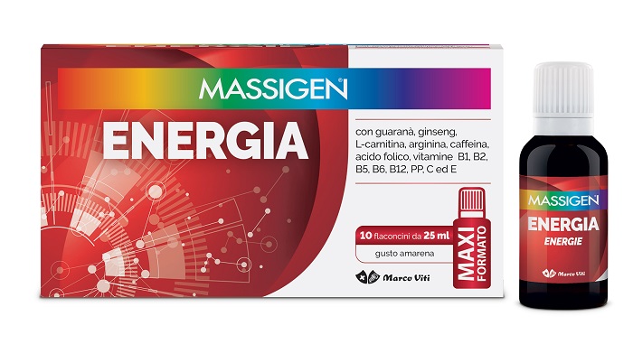 MASSIGEN ENERGIA 10 FLACONI DA 25 ML - Newepa Srl