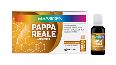 MASSIGEN PAPPA REALE 10 FLACONI DA 25 ML - Newepa Srl