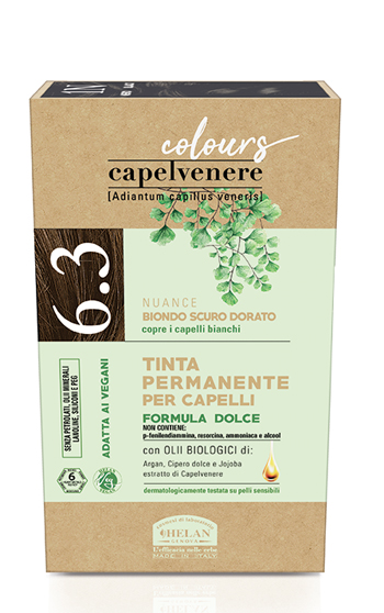 CAPELVENERE COLOURS TINTA CAPELLI 6,3N BIONDO SCURO DORATO - Newepa Srl