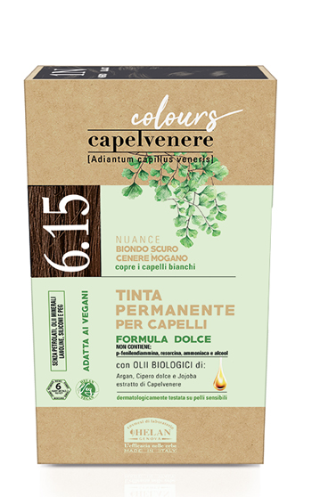 CAPELVENERE COLOURS TINTA CAPELLI 6,15N BIONDO SCURO CENERE MOGANO - Newepa Srl