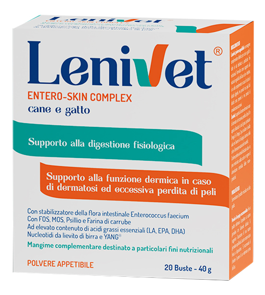 LENIVET ENTERO SKIN COMPLEX 20 BUSTE DA 2000 MG - Newepa Srl