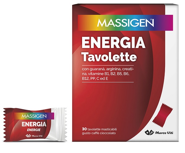 MASSIGEN ENERGIA 30 TAVOLETTE MASTICABILI - Newepa Srl