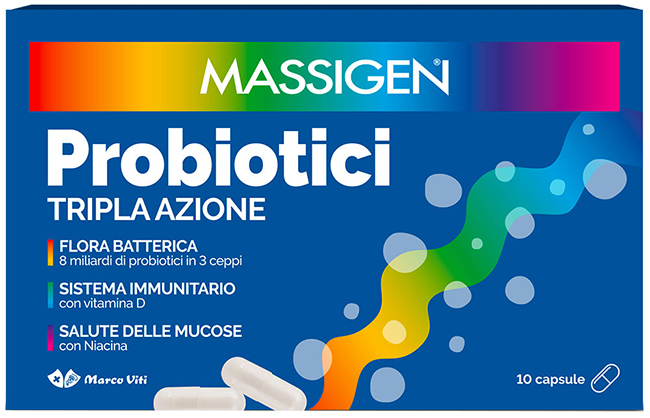 MASSIGEN PROBIOTICI 10 CAPSULE PREZZO PIENO - Newepa Srl