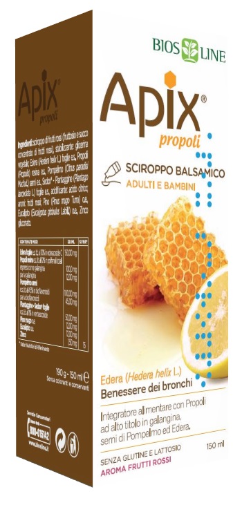APIX PROPOLI SCIROPPO BALSAMICO SENZA CONSERVANTI 150 ML BIOSLINE - Newepa Srl