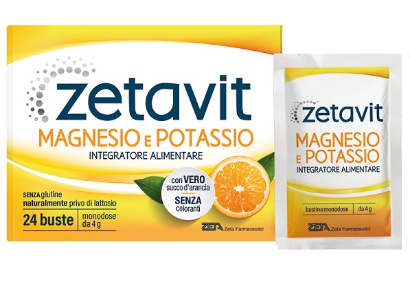 ZETAVIT MAGNESIO POTASSIO SENZA ZUCCHERO 24 BUSTINE DA 6 G - Newepa Srl