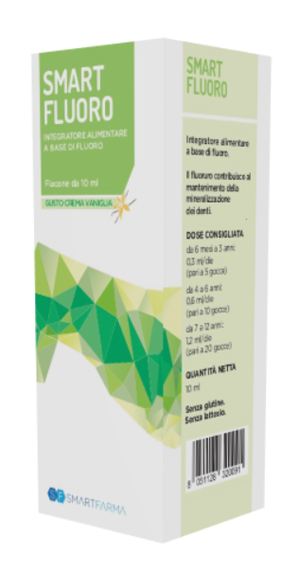 SMART FLUORO GOCCE 10 ML GUSTO CREMA VANIGLIA - Newepa Srl