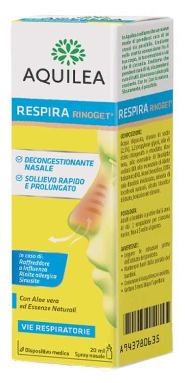 AQUILEA RESPIRA RINOGET 20 ML - Newepa Srl