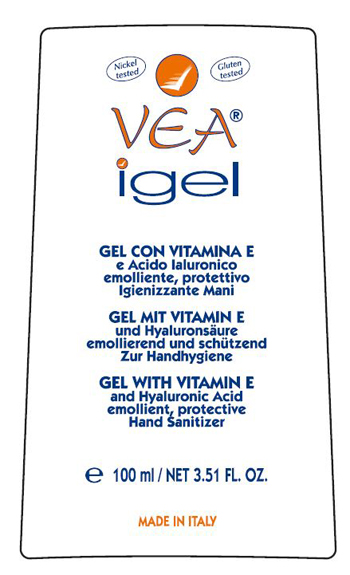 VEA IGEL GEL MANI IGIENIZZANTE VITAMINA E ACIDO IALURONICO 100 ML - Newepa Srl