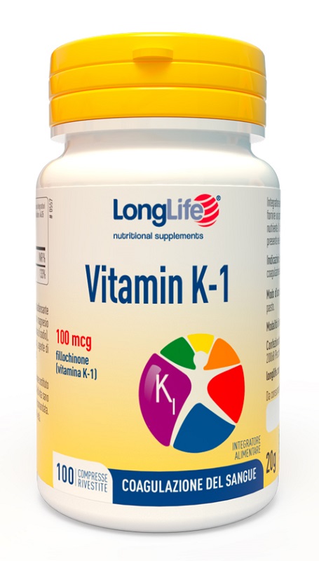 LONGLIFE VITAMIN K 100MCG 100 COMPRESSE RIVESTITE - Newepa Srl