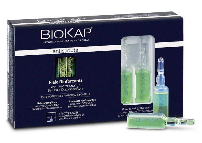 BIOKAP FIALE RINFORZANTI ANTICADUTA CON TRICOLTIL 12 PEZZI DA 7 ML NEW - Newepa Srl