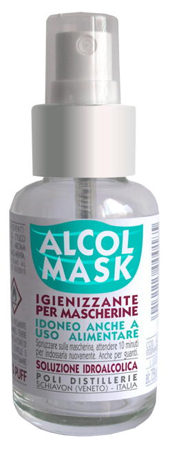 ALCOL MASK 50 ML IGIENIZZANTE MASCHERINE - Newepa Srl