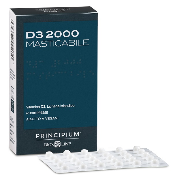 PRINCIPIUM D3 2000 MASTICABILE 60 COMPRESSE - Newepa Srl