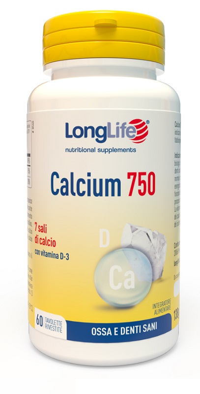 LONGLIFE CALCIUM 750 MG 60 TAVOLETTE - Newepa Srl